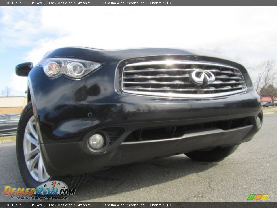 2011 Infiniti FX 35 AWD Black Obsidian / Graphite Photo #2