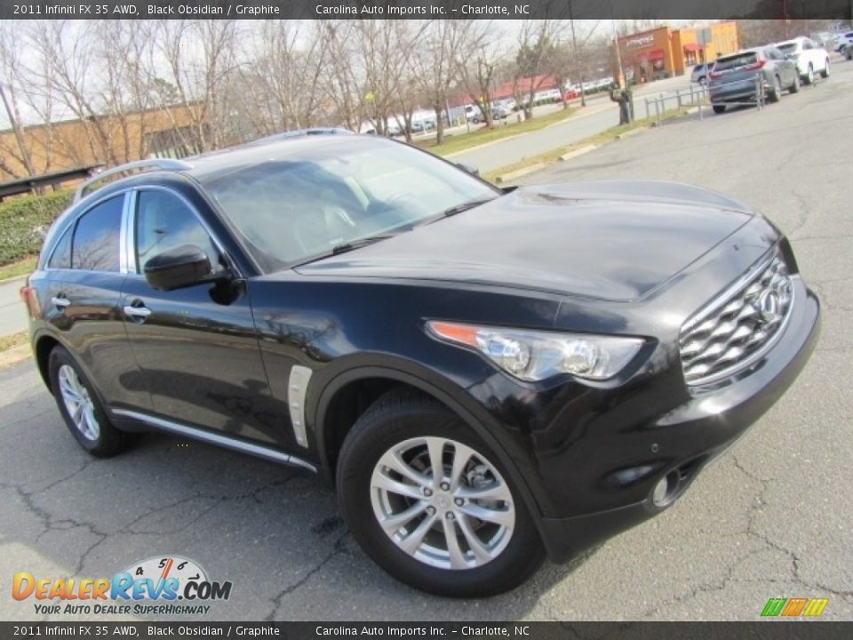 2011 Infiniti FX 35 AWD Black Obsidian / Graphite Photo #3