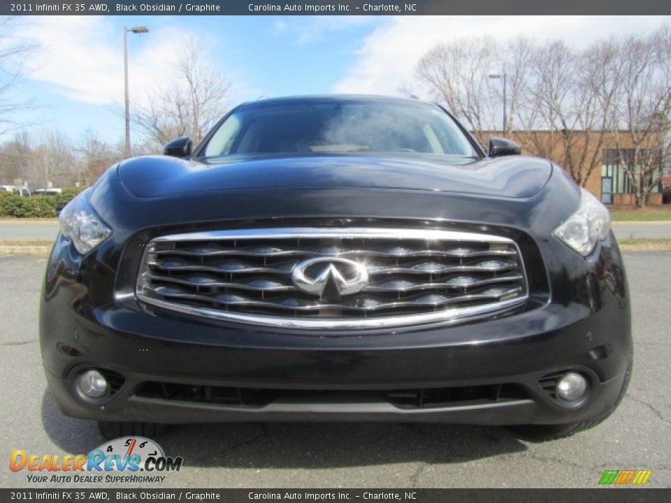 2011 Infiniti FX 35 AWD Black Obsidian / Graphite Photo #4