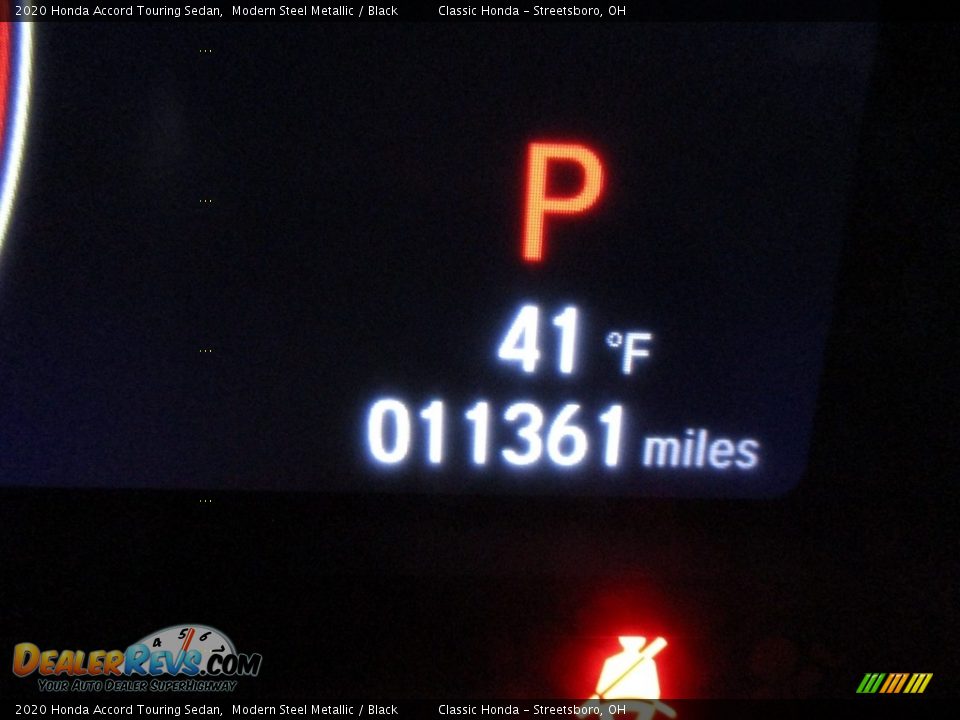 2020 Honda Accord Touring Sedan Modern Steel Metallic / Black Photo #32