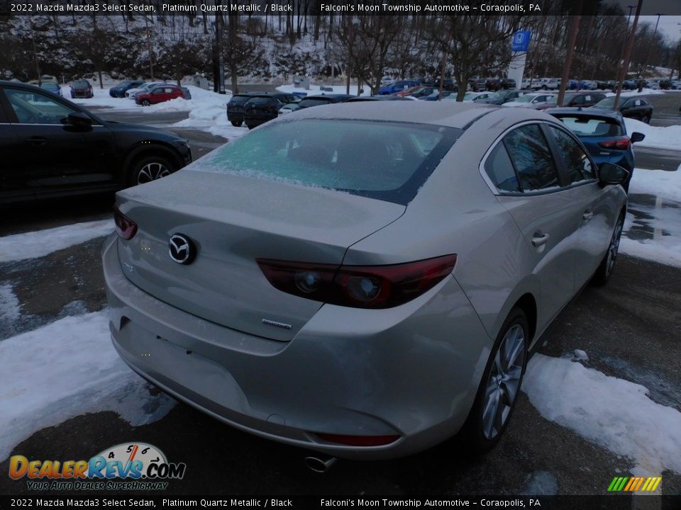 2022 Mazda Mazda3 Select Sedan Platinum Quartz Metallic / Black Photo #2