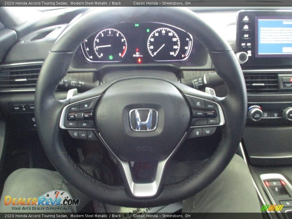 2020 Honda Accord Touring Sedan Modern Steel Metallic / Black Photo #33