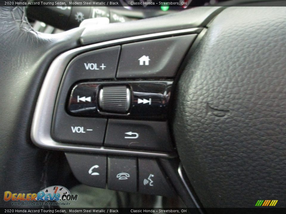 2020 Honda Accord Touring Sedan Modern Steel Metallic / Black Photo #34