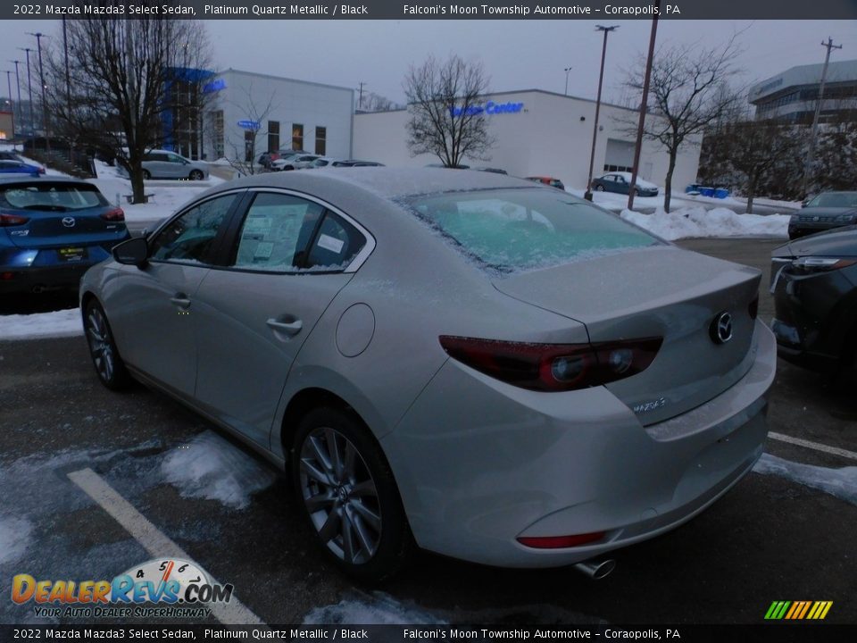 2022 Mazda Mazda3 Select Sedan Platinum Quartz Metallic / Black Photo #5