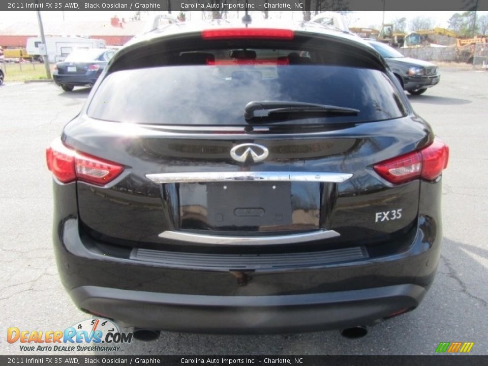 2011 Infiniti FX 35 AWD Black Obsidian / Graphite Photo #9