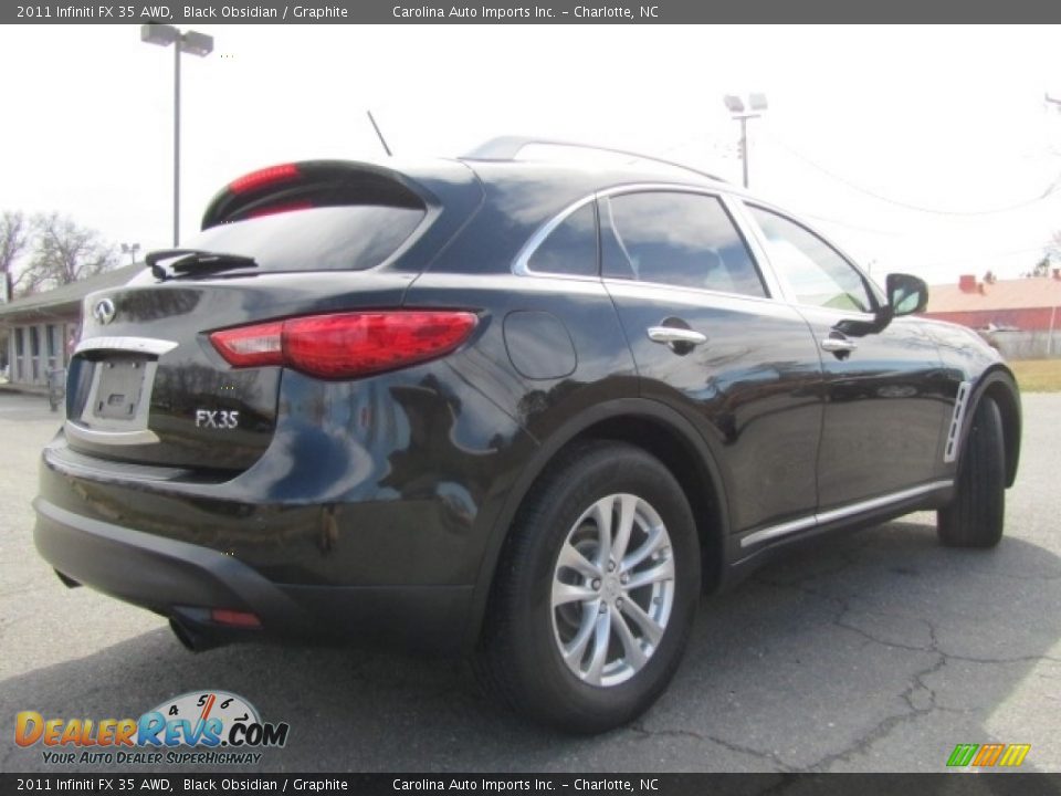 2011 Infiniti FX 35 AWD Black Obsidian / Graphite Photo #10