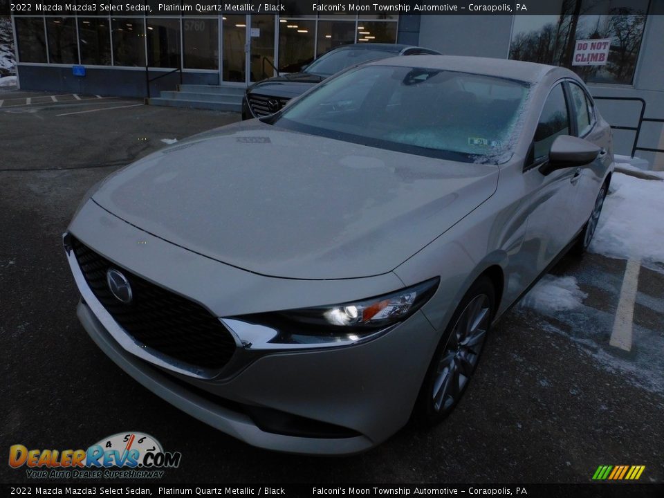 Front 3/4 View of 2022 Mazda Mazda3 Select Sedan Photo #7