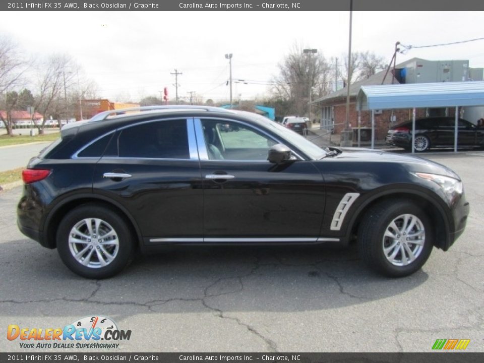 2011 Infiniti FX 35 AWD Black Obsidian / Graphite Photo #11