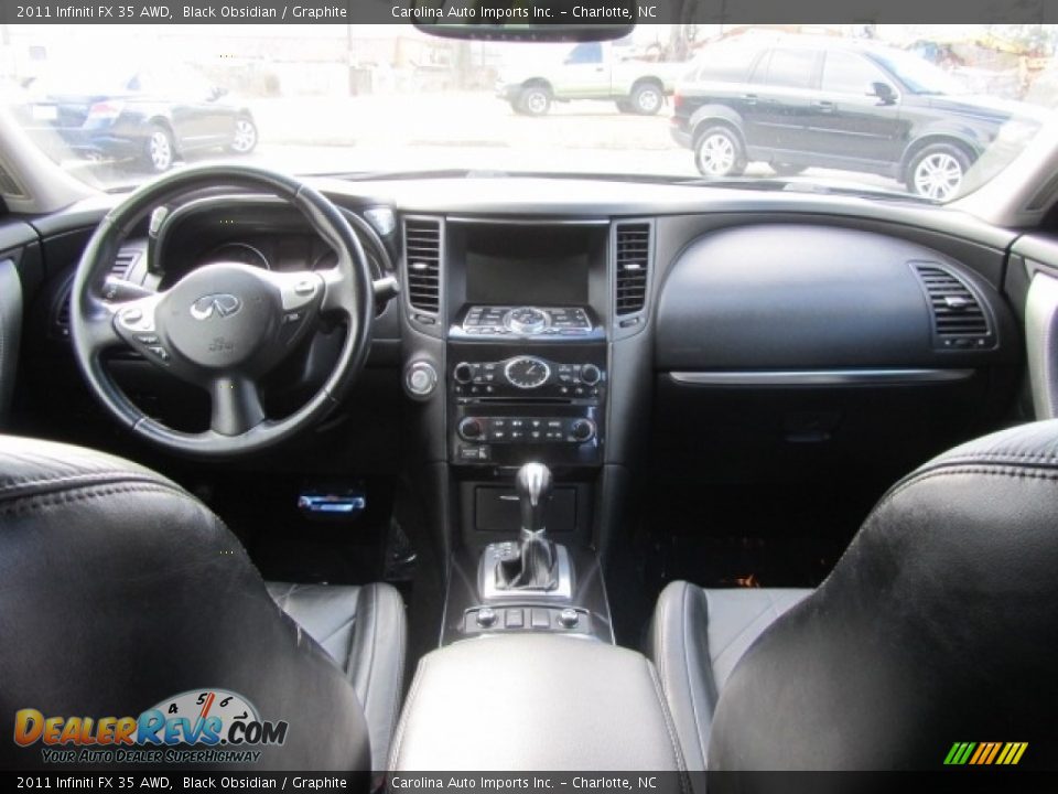 2011 Infiniti FX 35 AWD Black Obsidian / Graphite Photo #13