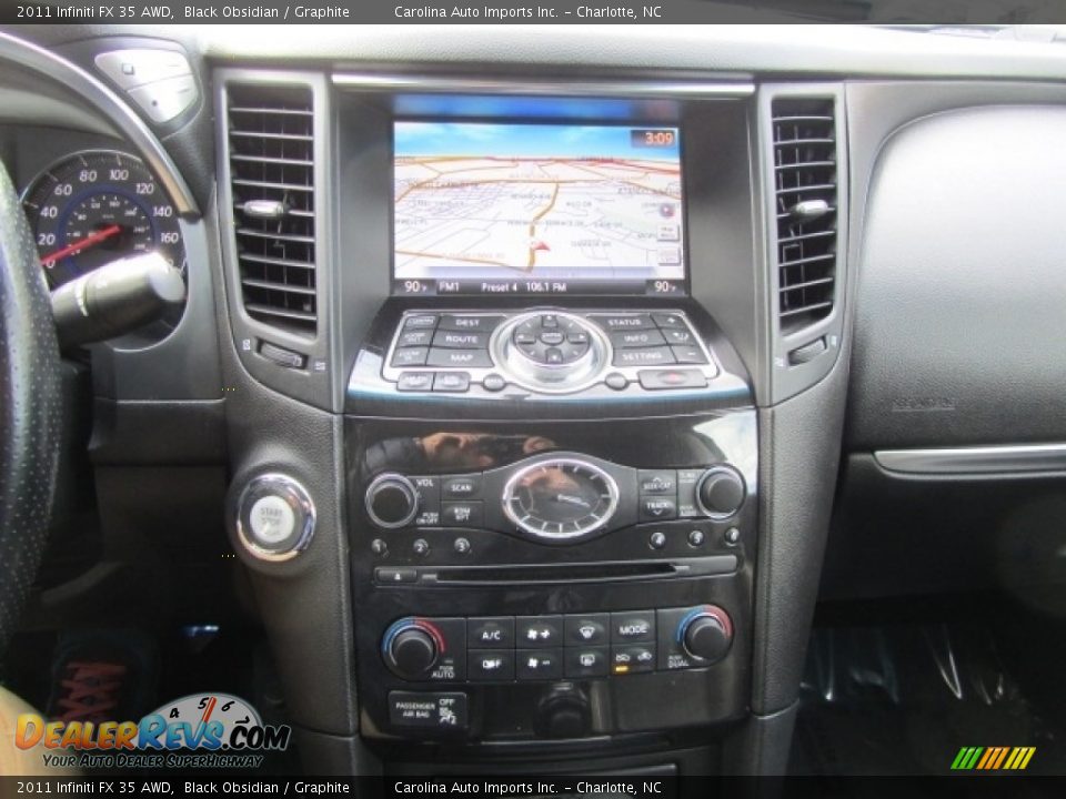 2011 Infiniti FX 35 AWD Black Obsidian / Graphite Photo #15
