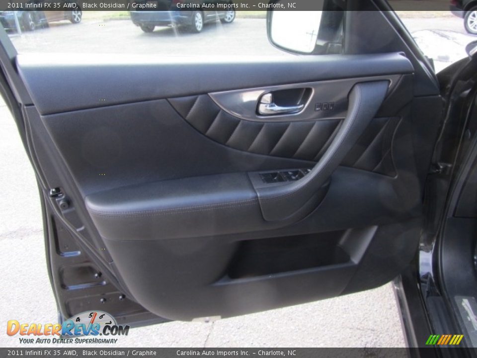 2011 Infiniti FX 35 AWD Black Obsidian / Graphite Photo #18