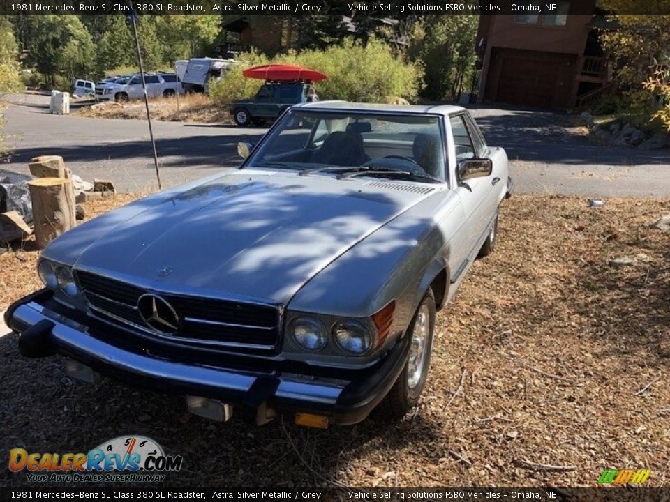 1981 Mercedes-Benz SL Class 380 SL Roadster Astral Silver Metallic / Grey Photo #6