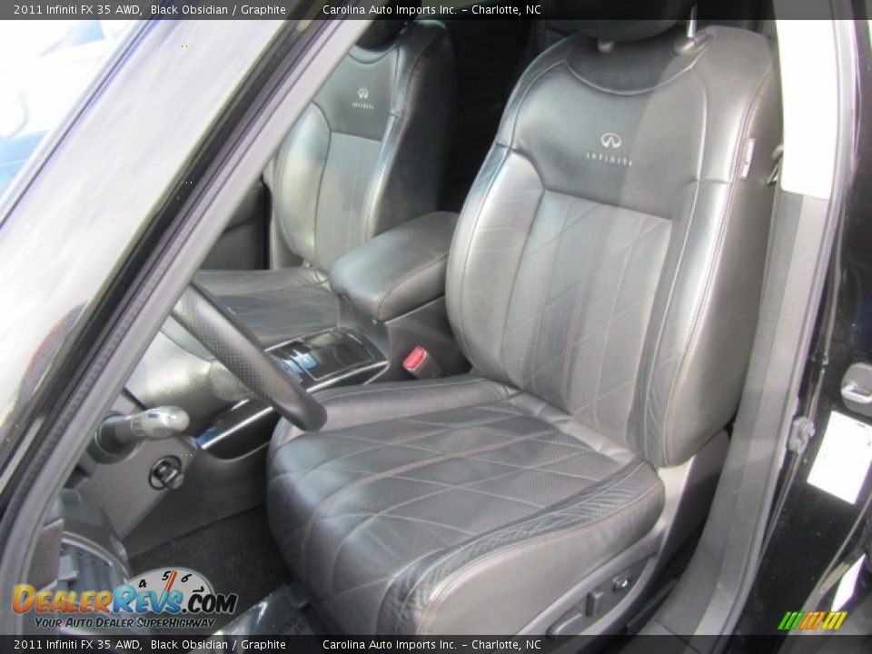 2011 Infiniti FX 35 AWD Black Obsidian / Graphite Photo #19