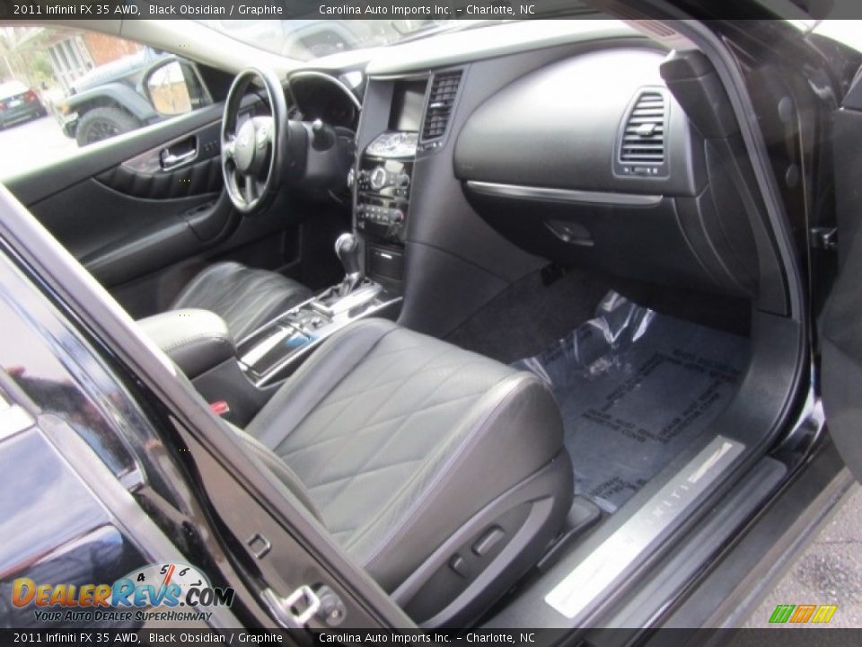 2011 Infiniti FX 35 AWD Black Obsidian / Graphite Photo #21