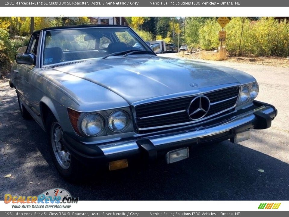 1981 Mercedes-Benz SL Class 380 SL Roadster Astral Silver Metallic / Grey Photo #9