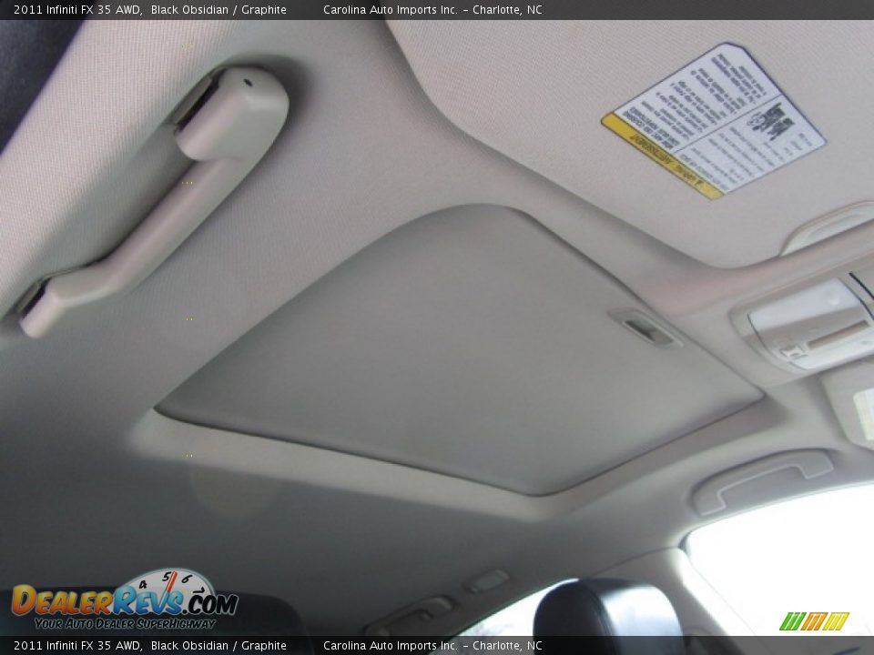 2011 Infiniti FX 35 AWD Black Obsidian / Graphite Photo #23