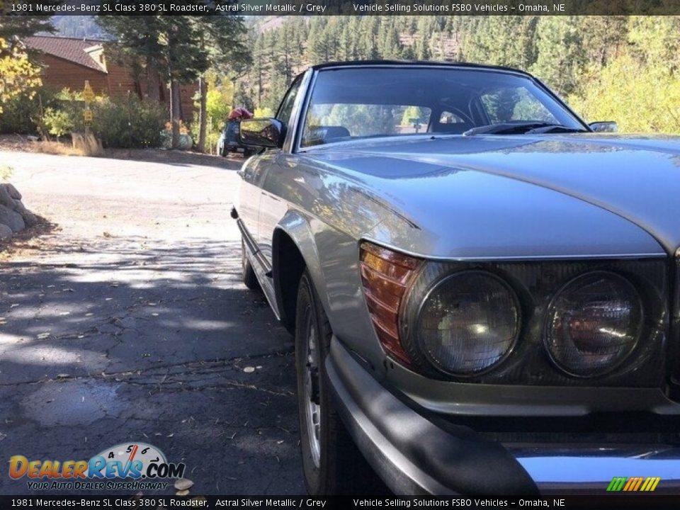 1981 Mercedes-Benz SL Class 380 SL Roadster Astral Silver Metallic / Grey Photo #10