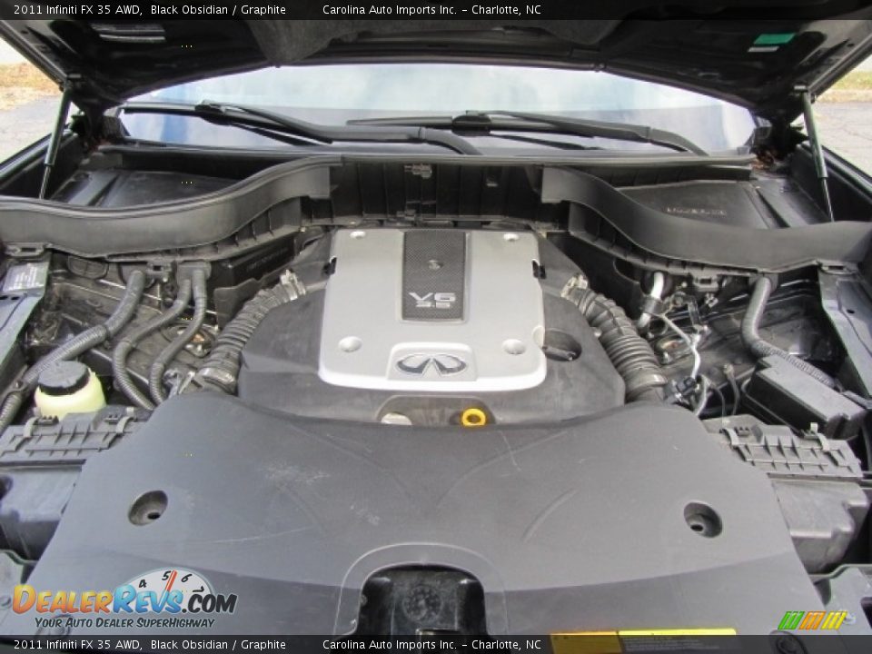 2011 Infiniti FX 35 AWD Black Obsidian / Graphite Photo #25