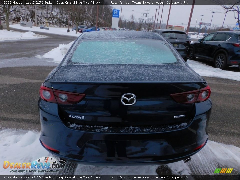 2022 Mazda Mazda3 2.5 S Sedan Deep Crystal Blue Mica / Black Photo #3