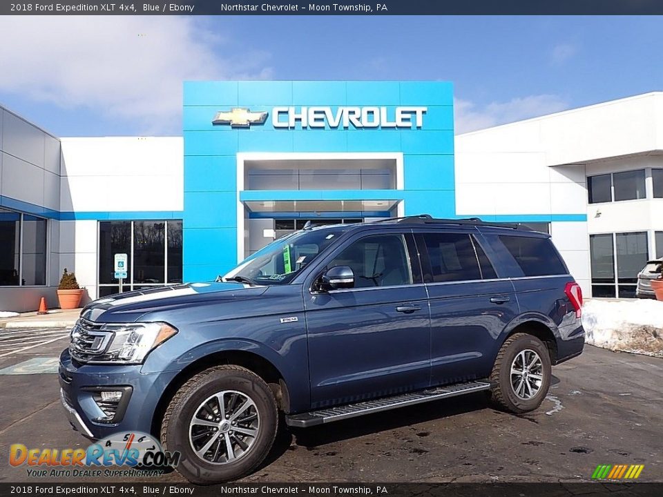 2018 Ford Expedition XLT 4x4 Blue / Ebony Photo #1