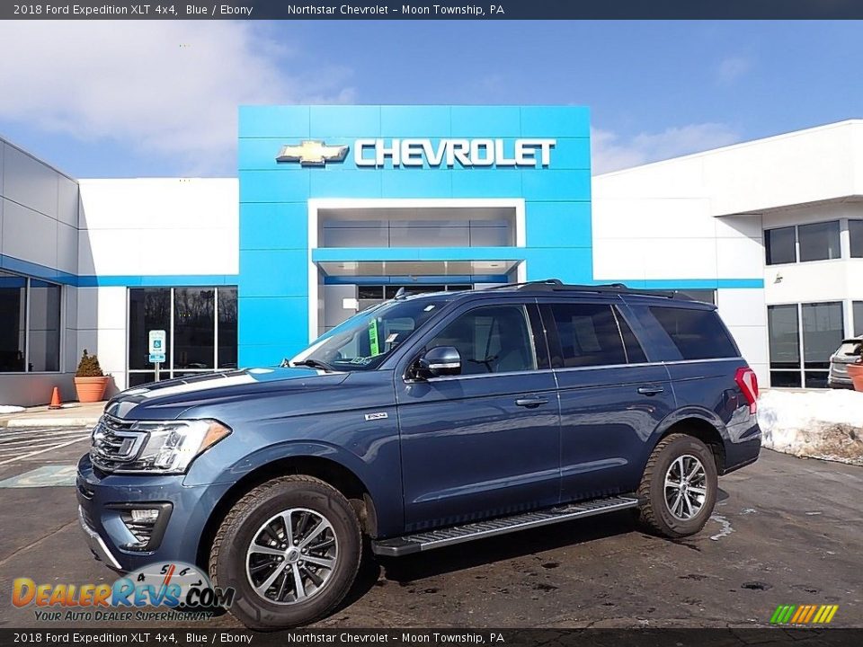 2018 Ford Expedition XLT 4x4 Blue / Ebony Photo #1