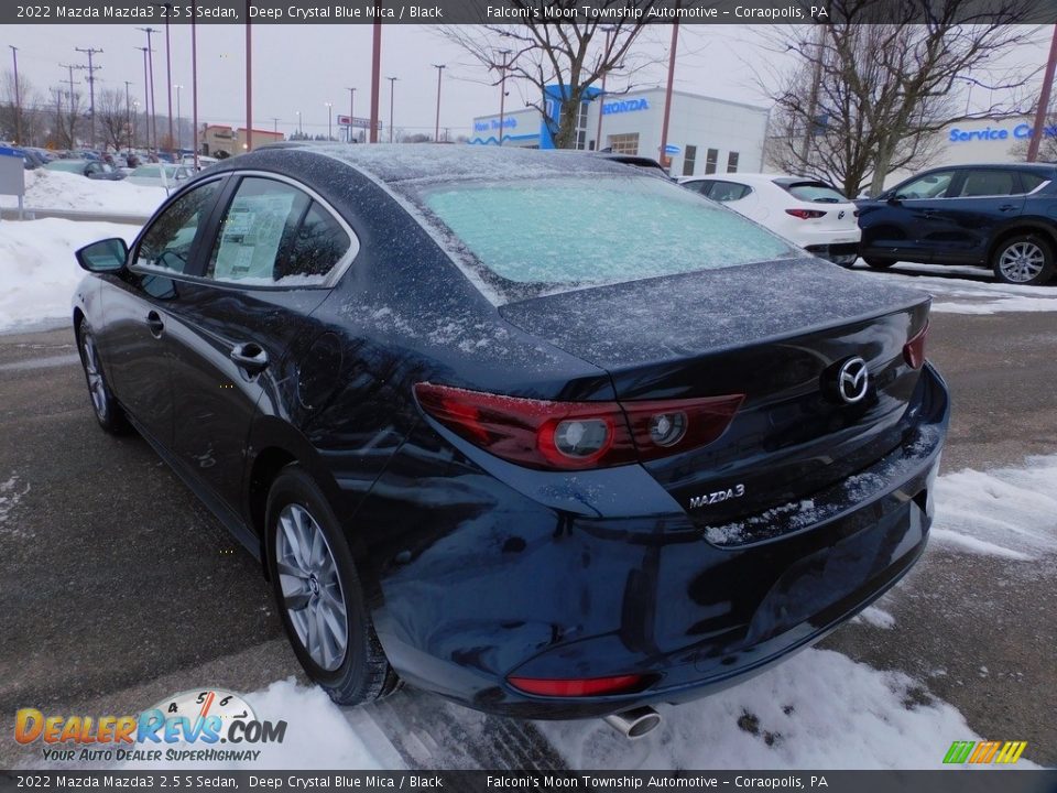 2022 Mazda Mazda3 2.5 S Sedan Deep Crystal Blue Mica / Black Photo #5