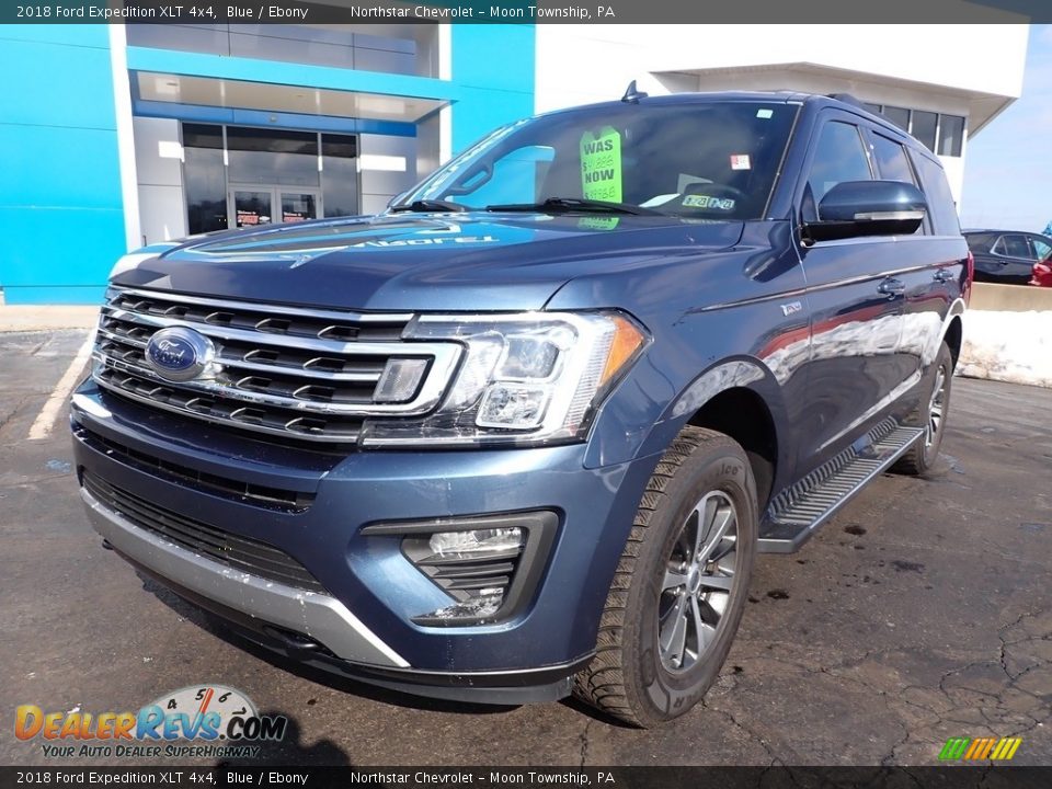 2018 Ford Expedition XLT 4x4 Blue / Ebony Photo #2