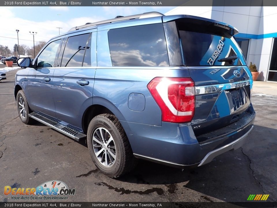 2018 Ford Expedition XLT 4x4 Blue / Ebony Photo #4