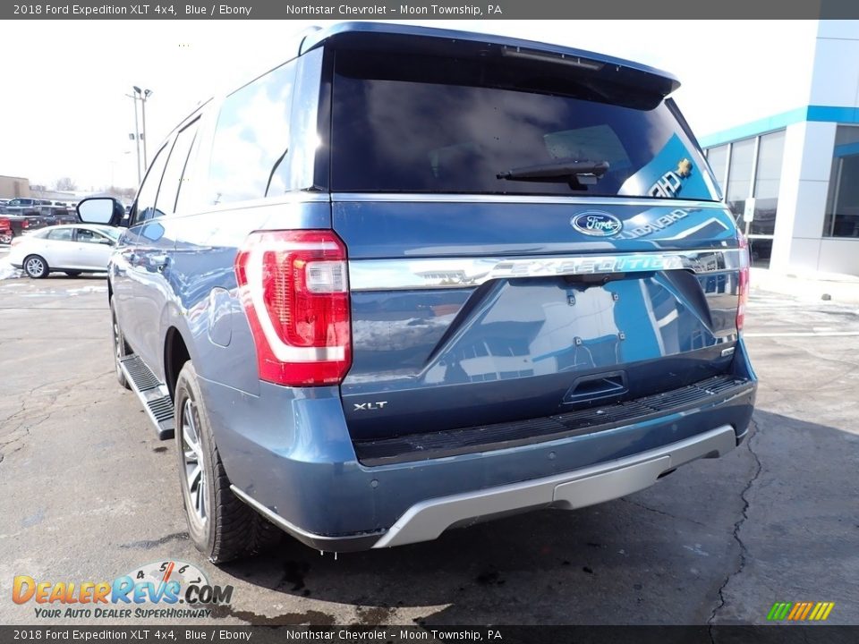 2018 Ford Expedition XLT 4x4 Blue / Ebony Photo #5