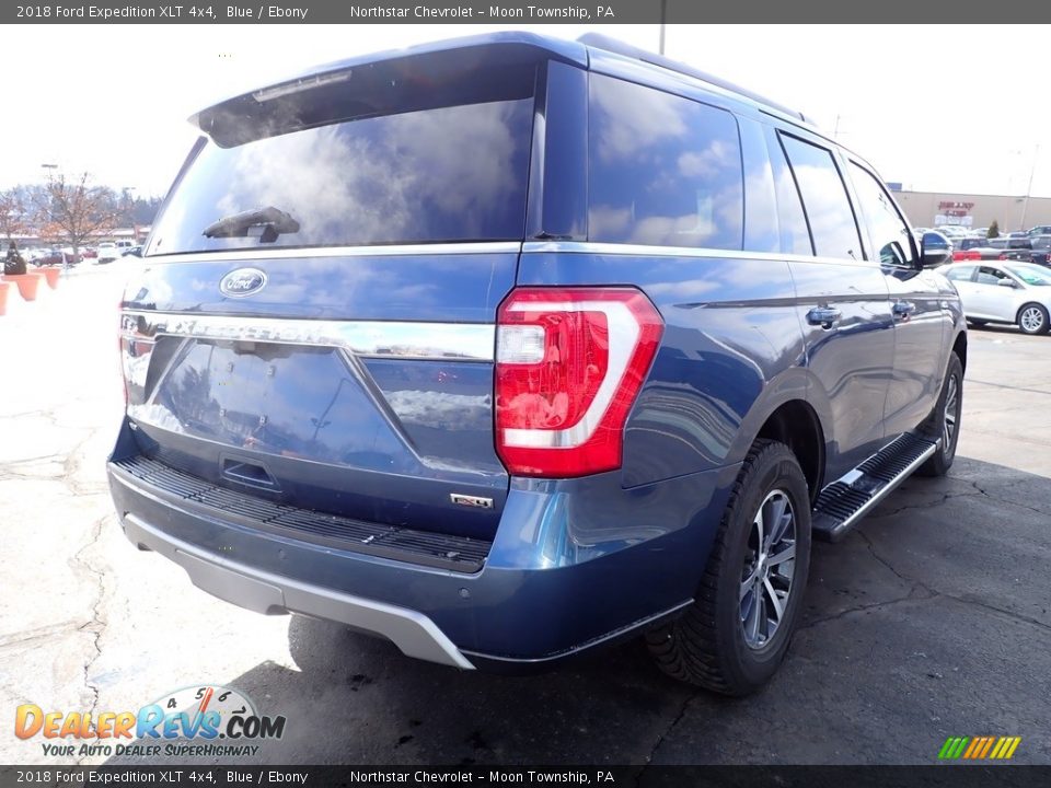 2018 Ford Expedition XLT 4x4 Blue / Ebony Photo #8