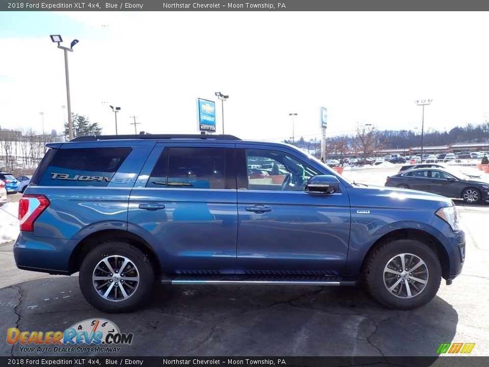 2018 Ford Expedition XLT 4x4 Blue / Ebony Photo #10