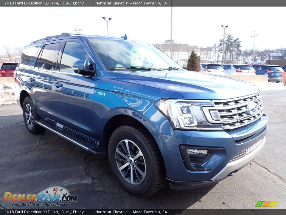2018 Ford Expedition XLT 4x4 Blue / Ebony Photo #11