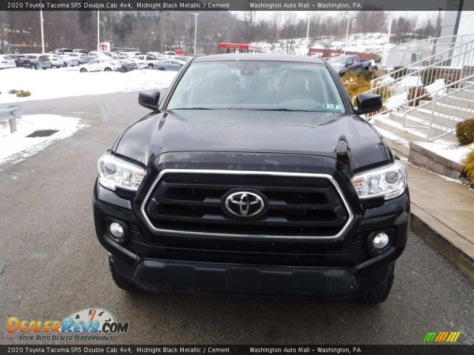 2020 Toyota Tacoma SR5 Double Cab 4x4 Midnight Black Metallic / Cement Photo #9