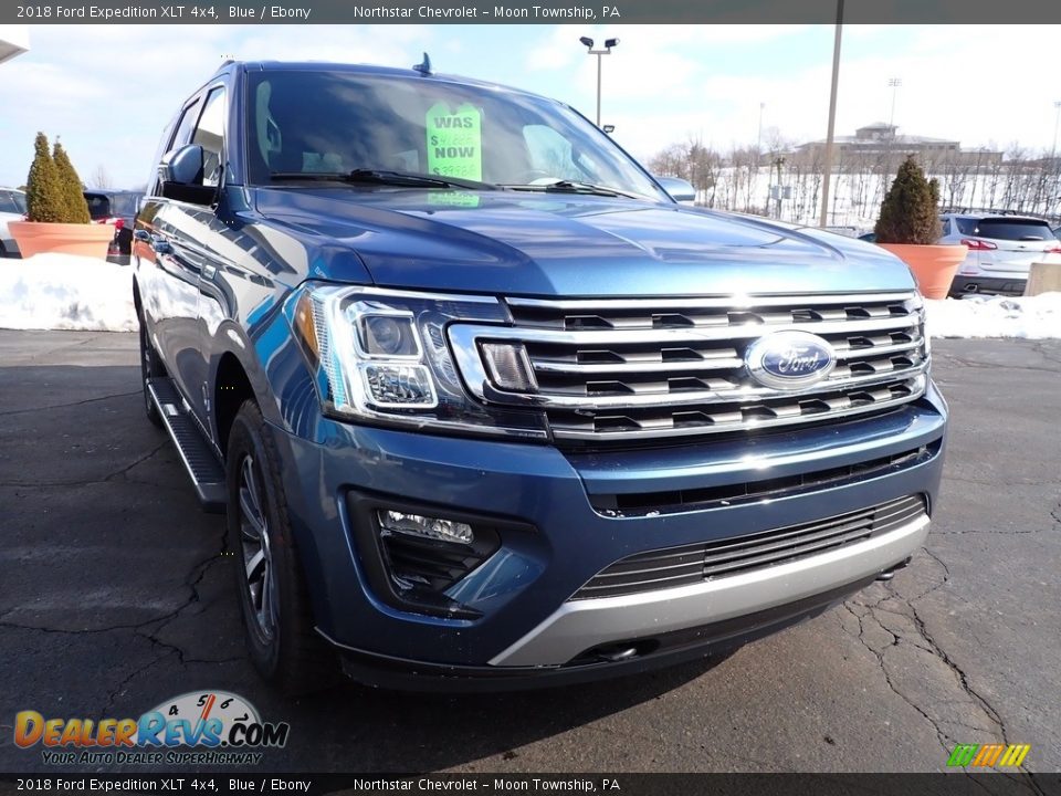 2018 Ford Expedition XLT 4x4 Blue / Ebony Photo #12