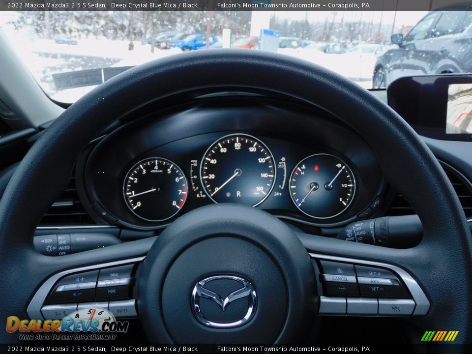 2022 Mazda Mazda3 2.5 S Sedan Deep Crystal Blue Mica / Black Photo #19