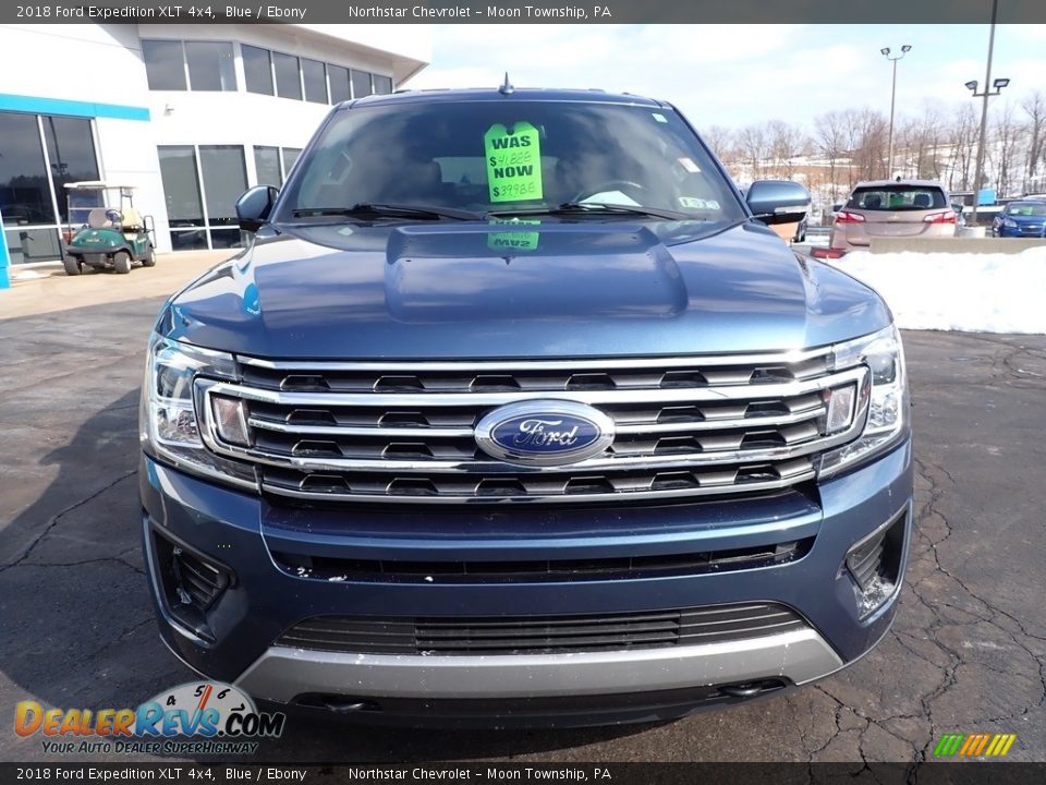 2018 Ford Expedition XLT 4x4 Blue / Ebony Photo #13