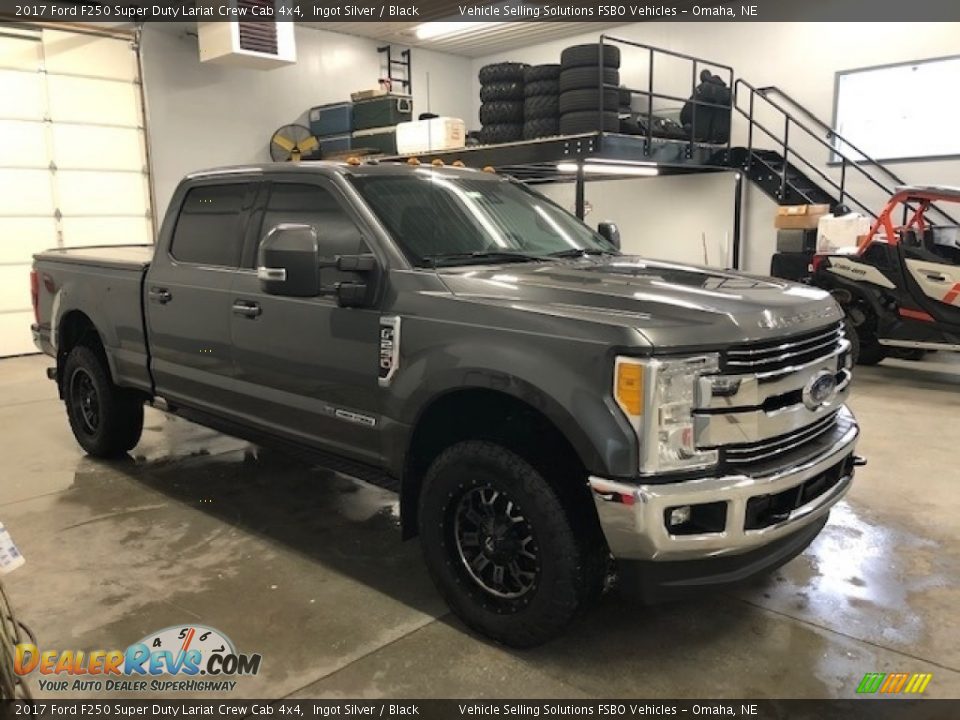 2017 Ford F250 Super Duty Lariat Crew Cab 4x4 Ingot Silver / Black Photo #20