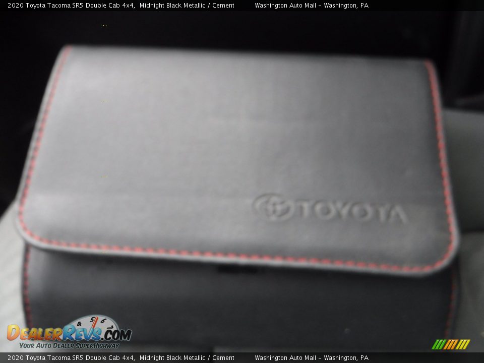 2020 Toyota Tacoma SR5 Double Cab 4x4 Midnight Black Metallic / Cement Photo #23