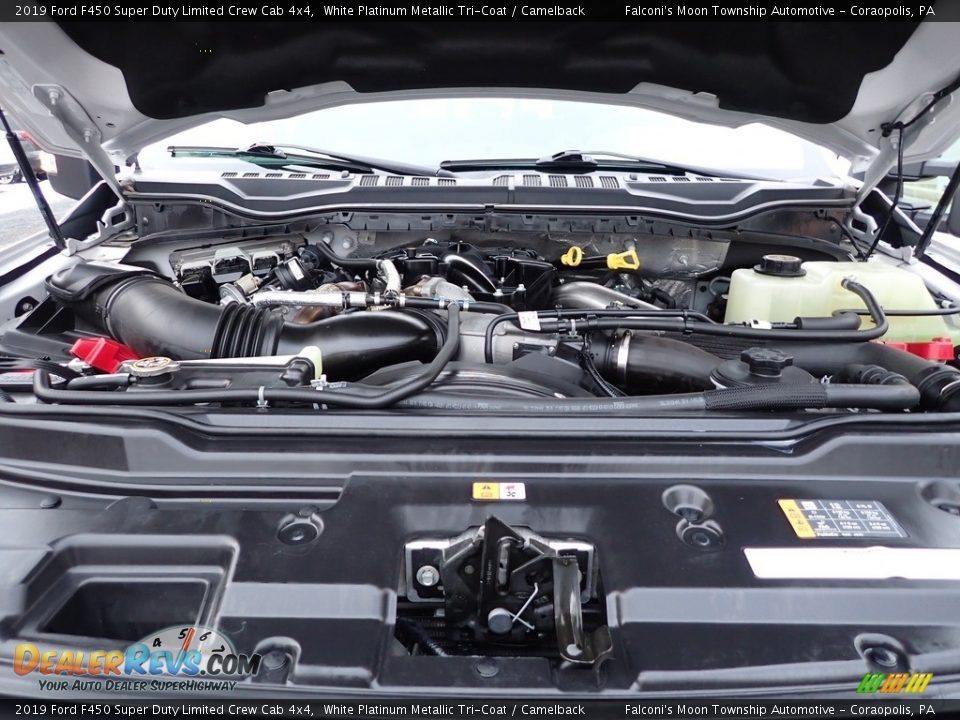 2019 Ford F450 Super Duty Limited Crew Cab 4x4 White Platinum Metallic Tri-Coat / Camelback Photo #30