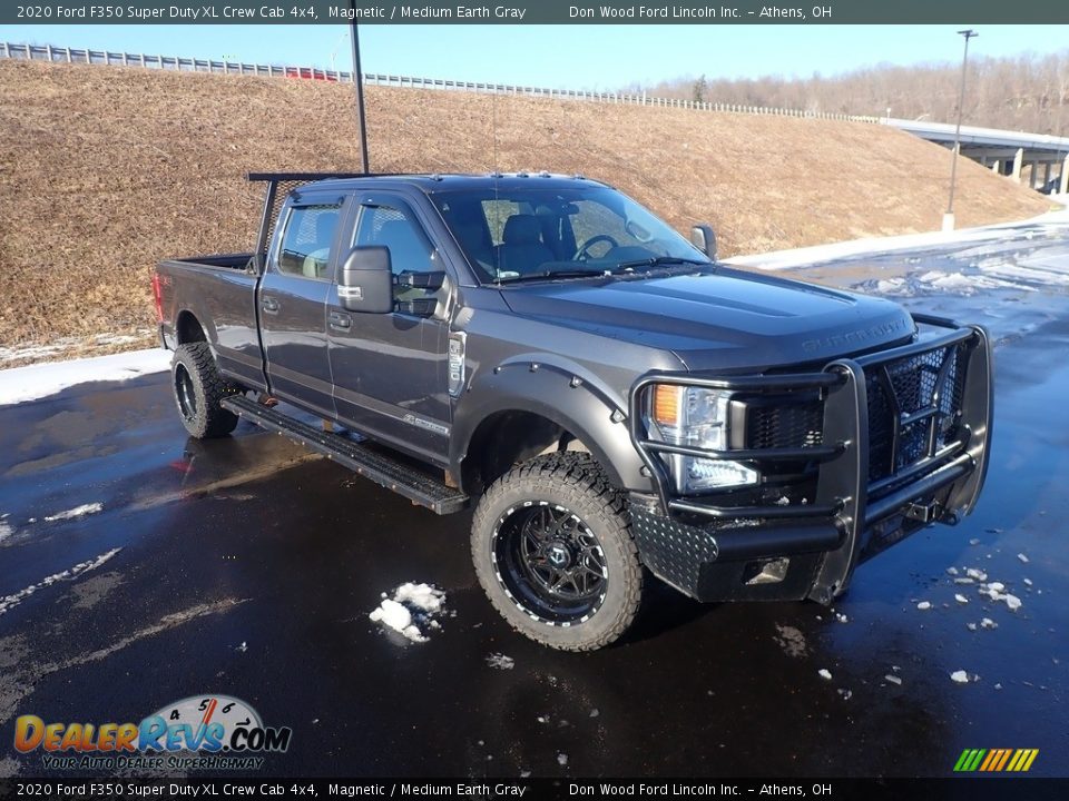 2020 Ford F350 Super Duty XL Crew Cab 4x4 Magnetic / Medium Earth Gray Photo #3