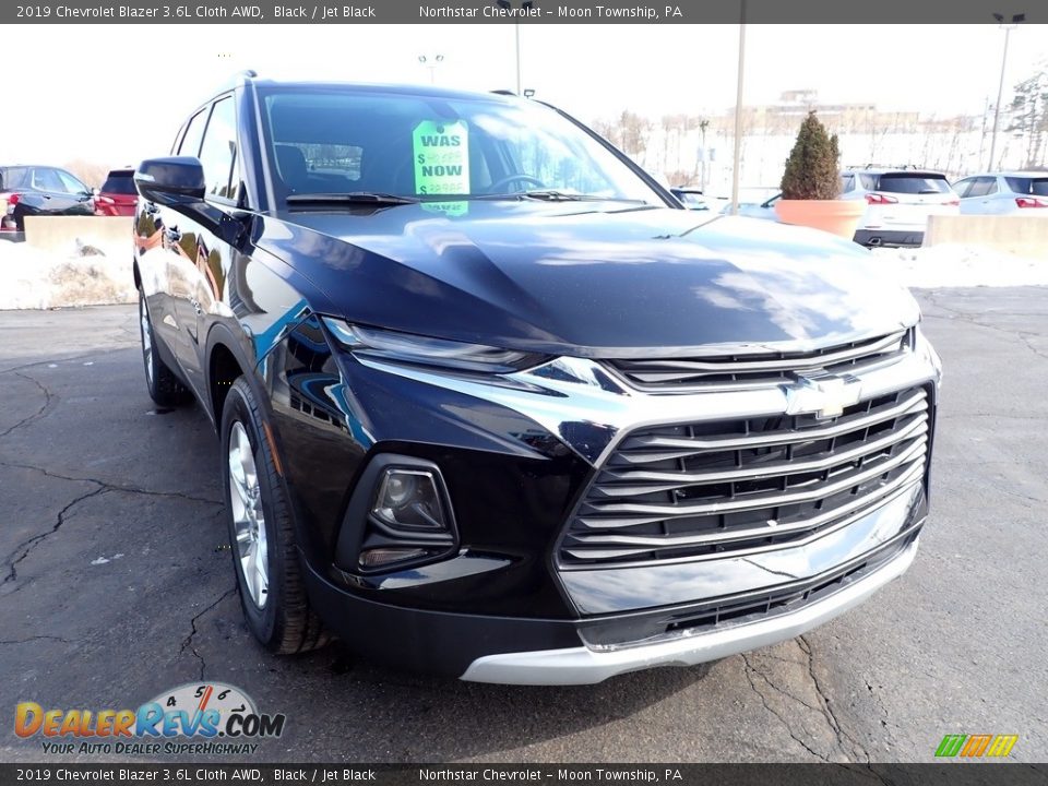 2019 Chevrolet Blazer 3.6L Cloth AWD Black / Jet Black Photo #12