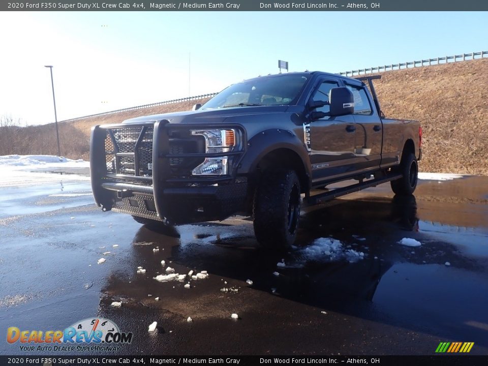 2020 Ford F350 Super Duty XL Crew Cab 4x4 Magnetic / Medium Earth Gray Photo #8