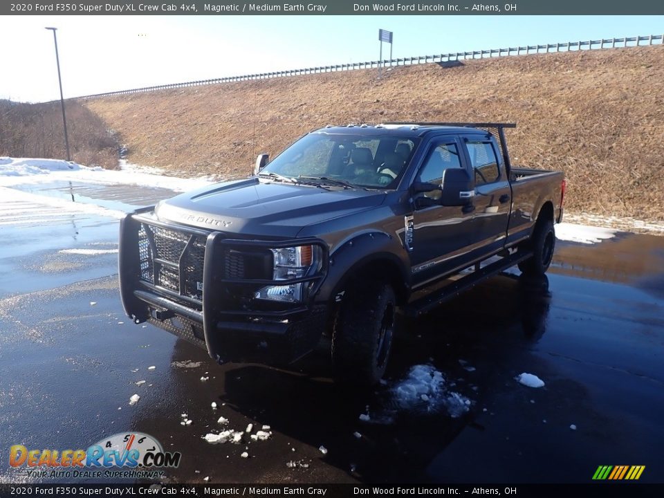 2020 Ford F350 Super Duty XL Crew Cab 4x4 Magnetic / Medium Earth Gray Photo #9