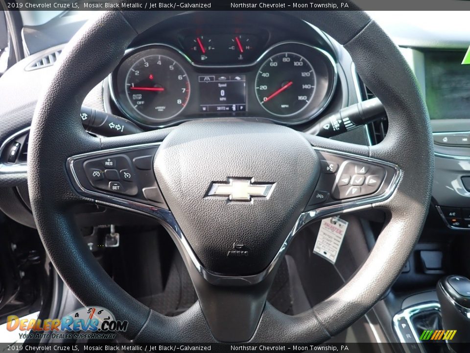 2019 Chevrolet Cruze LS Mosaic Black Metallic / Jet Black/­Galvanized Photo #26