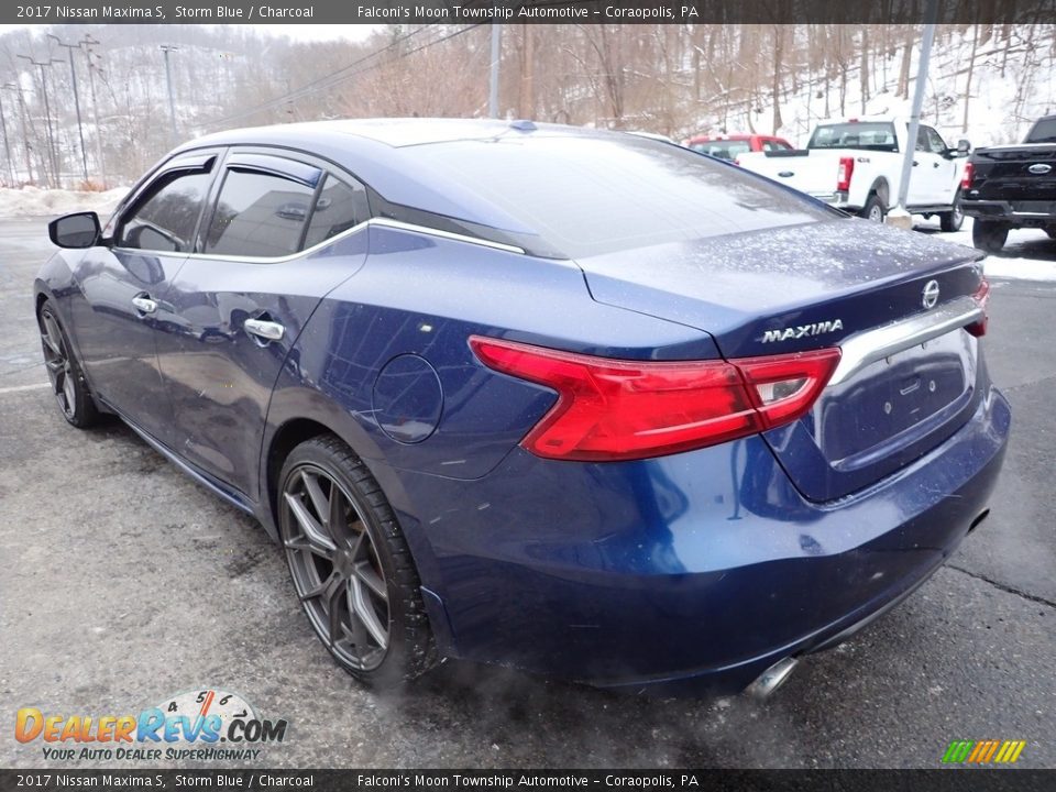 2017 Nissan Maxima S Storm Blue / Charcoal Photo #6