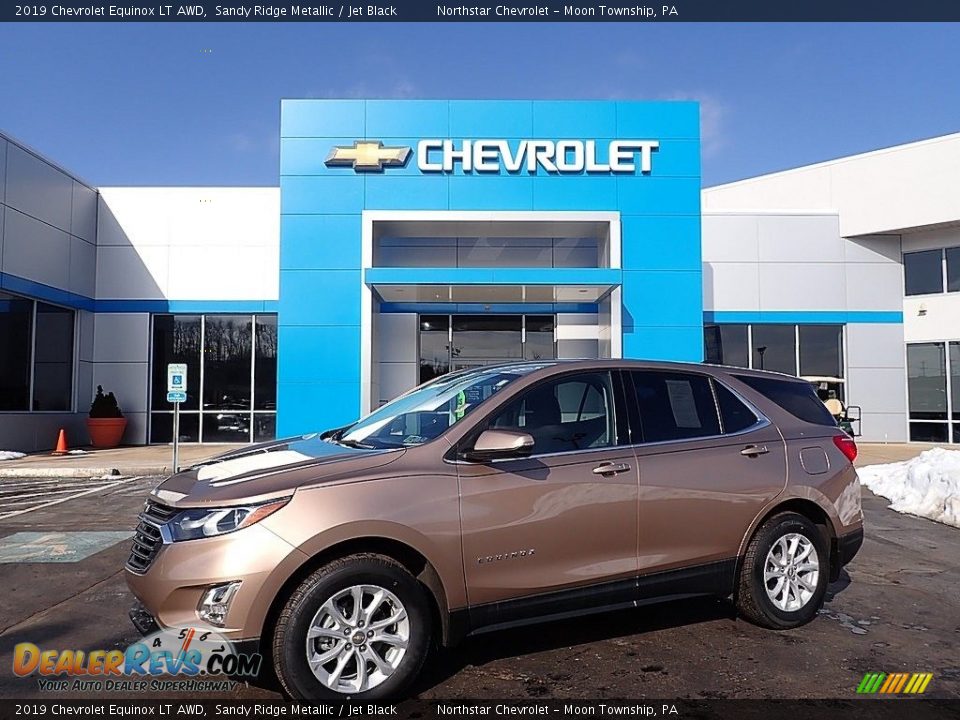 2019 Chevrolet Equinox LT AWD Sandy Ridge Metallic / Jet Black Photo #1