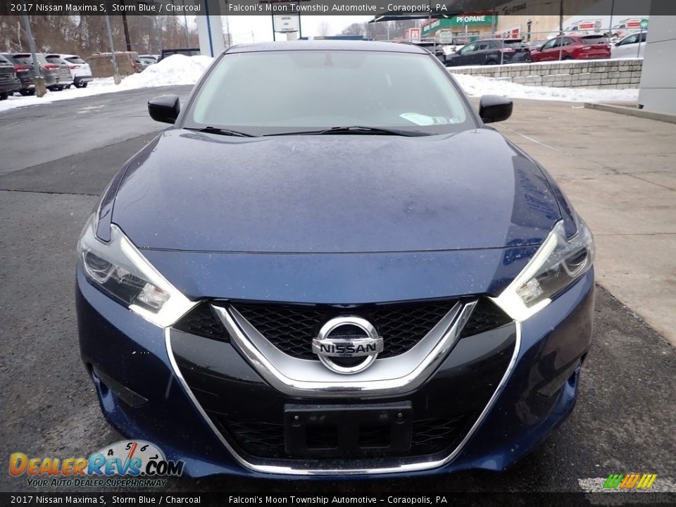 2017 Nissan Maxima S Storm Blue / Charcoal Photo #9