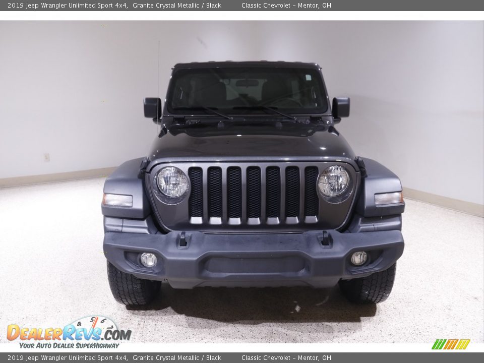 2019 Jeep Wrangler Unlimited Sport 4x4 Granite Crystal Metallic / Black Photo #2