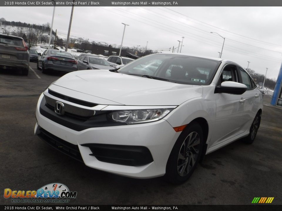 2018 Honda Civic EX Sedan White Orchid Pearl / Black Photo #7