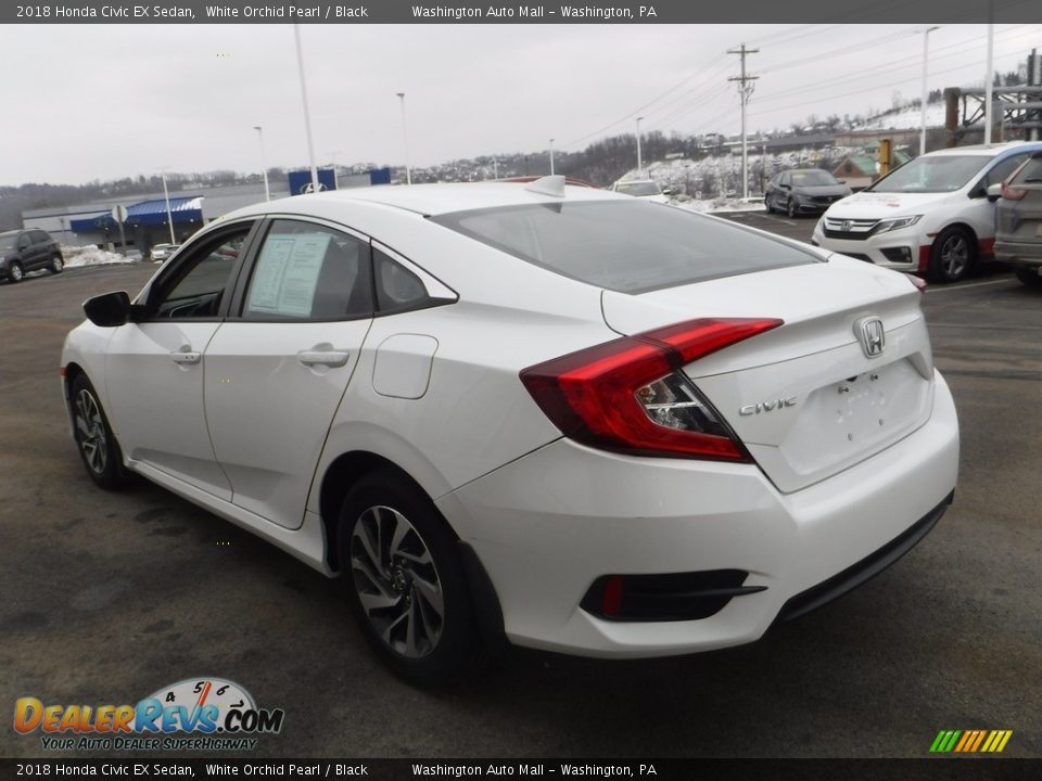 2018 Honda Civic EX Sedan White Orchid Pearl / Black Photo #9